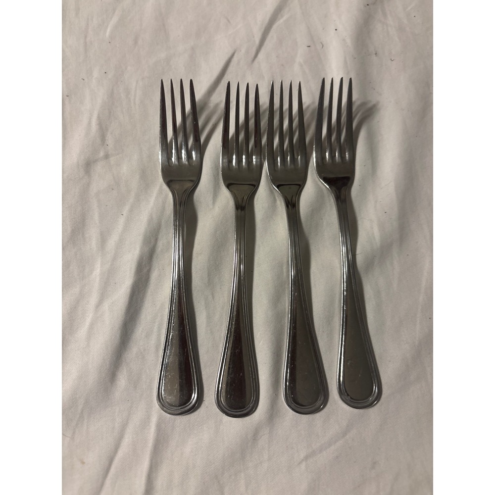 Winco Dinner Forks Set of 4 Silver 18-0 Stainless‎ Steel Windsor Pattern